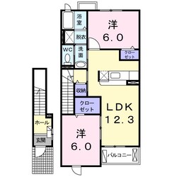 アルコバレーノの物件間取画像